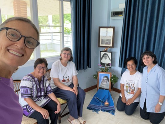 Canonical visit of Mo. General Sr. Graciela Francovig and Sr. Maria Teresa Pinto in Mae Hong Son, Thailand